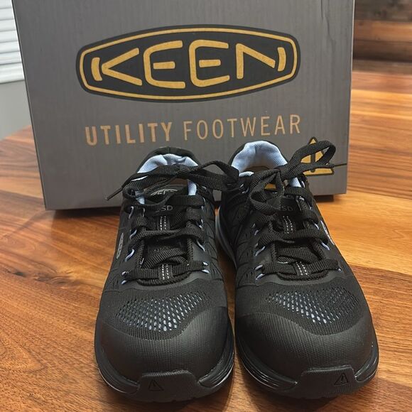 Keen Blue Black Work Utility Vista Energy ESD Safety Slip Resistant Shoe Size 6W - Picture 2 of 12